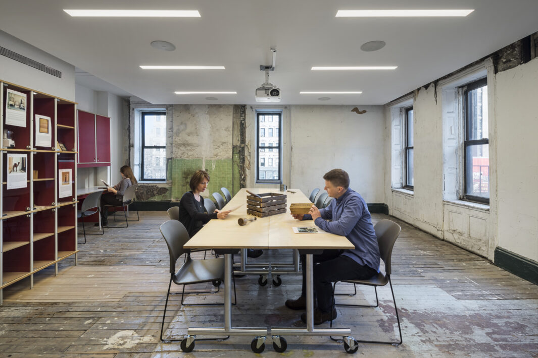 Tenement Museum: Classroom in renovated section of 103 Orchard Street