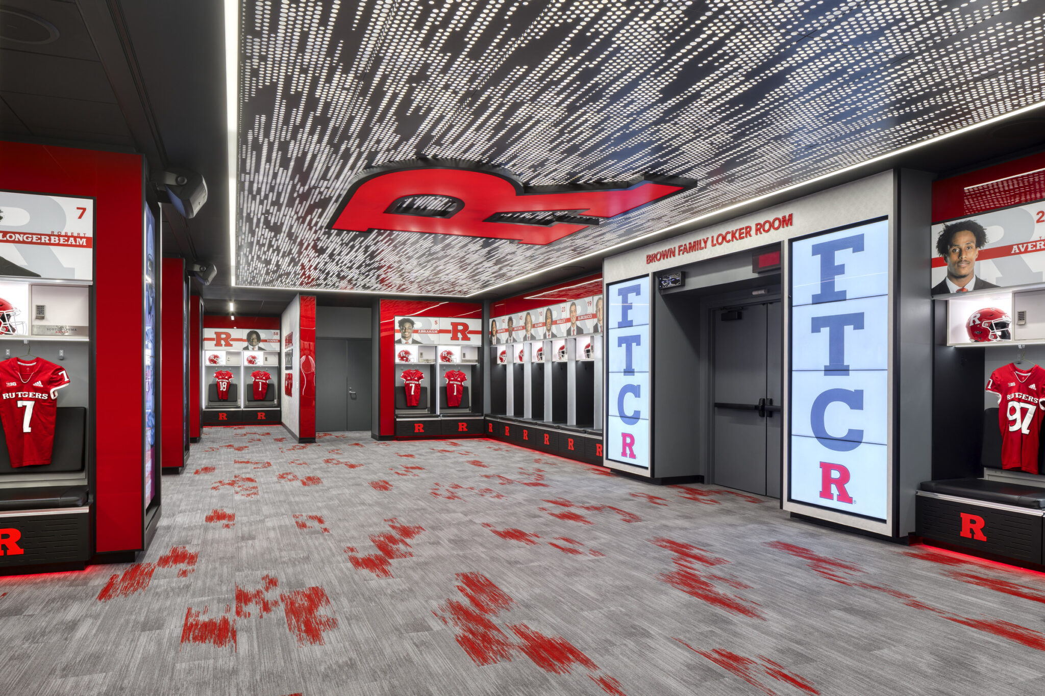 Rutgers University Men's Football GameDay Locker Room Perkins Eastman
