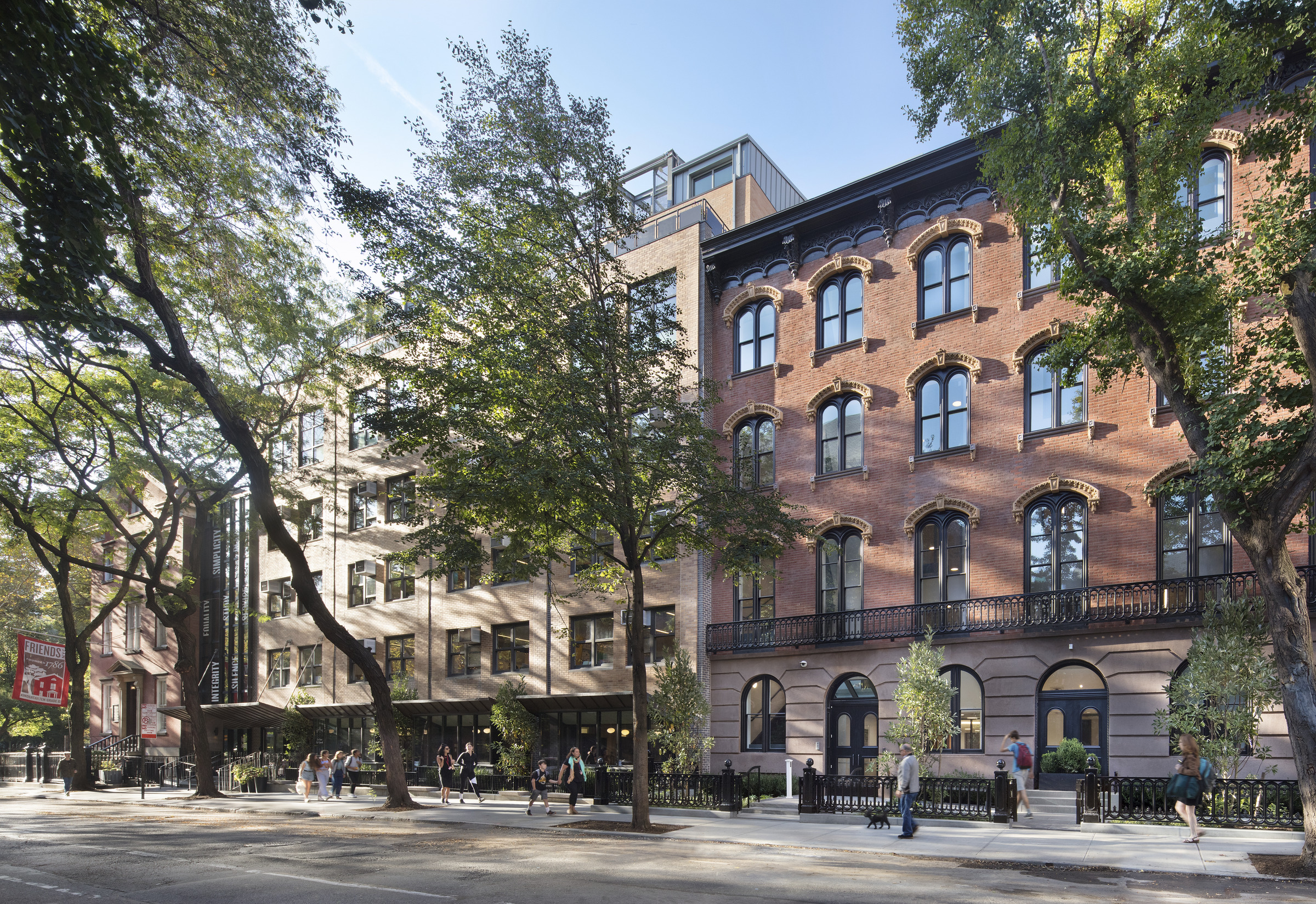 Friends Seminary School facade, New York City 